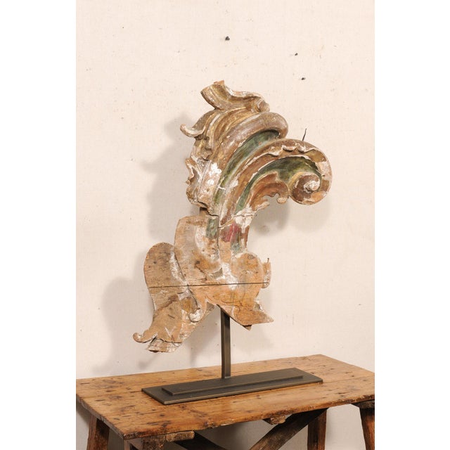 Italian Italian 18th C. Scrolled Fragment on Stand For Sale - Image 3 of 10