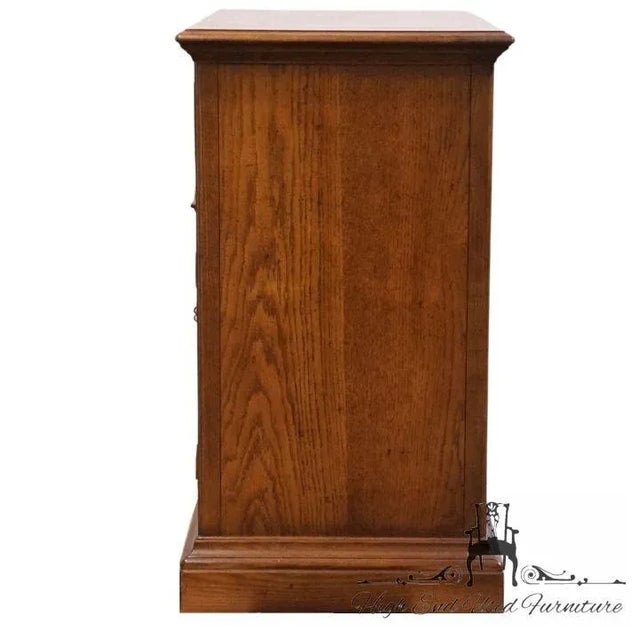 Henredon Furniture Folio Twelve Collection Solid Walnut Rustic European 53" Server Buffet For Sale - Image 13 of 14