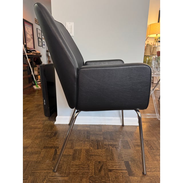 2010s Modern Coalesse and Steelcase Bindu Black Chair For Sale - Image 5 of 6