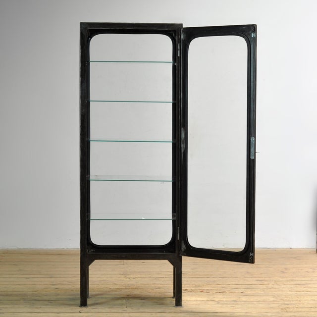 Vintage Medical Cabinet with Glass, 1970s For Sale - Image 4 of 10