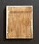 Graphite and gesso on mahogany wood of a minimal abstract by Wes Mills. Signed in the lower right corner, dated 6.92 and...