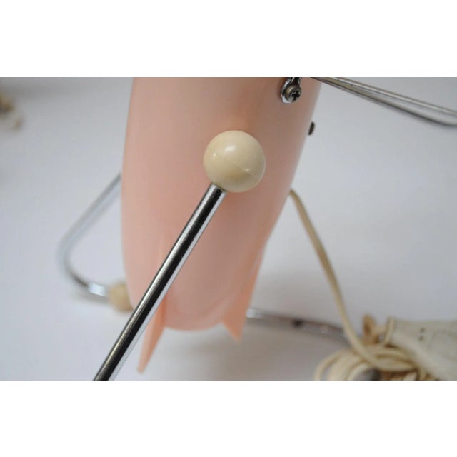 Small Vintage Italian Modern Pink Table/Wall-Mounted Fan For Sale - Image 12 of 12