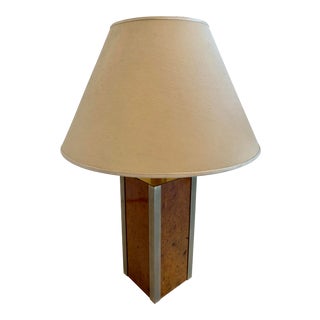 1970s Tommaso Barbi Brass Table Lamp, Italy For Sale