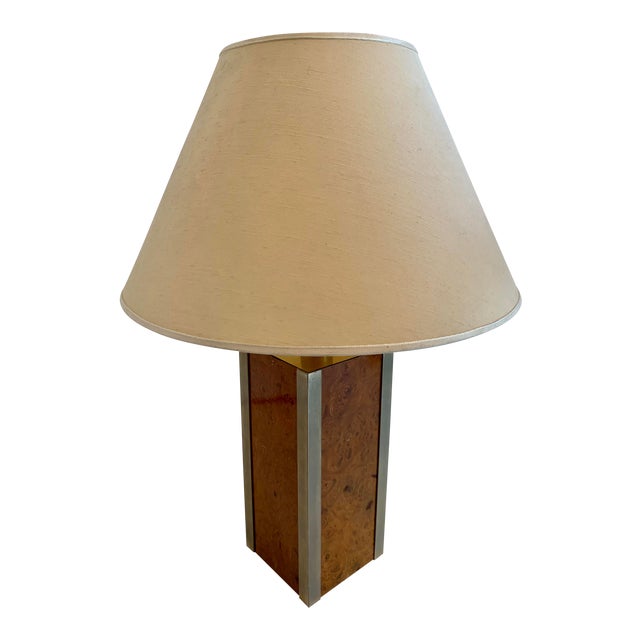 1970s Tommaso Barbi Brass Table Lamp, Italy For Sale