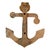 Vintage 1960s Solid Cast Copper Anchor Shaped Nautical Themed Door Knocker For Sale - Image 9 of 9