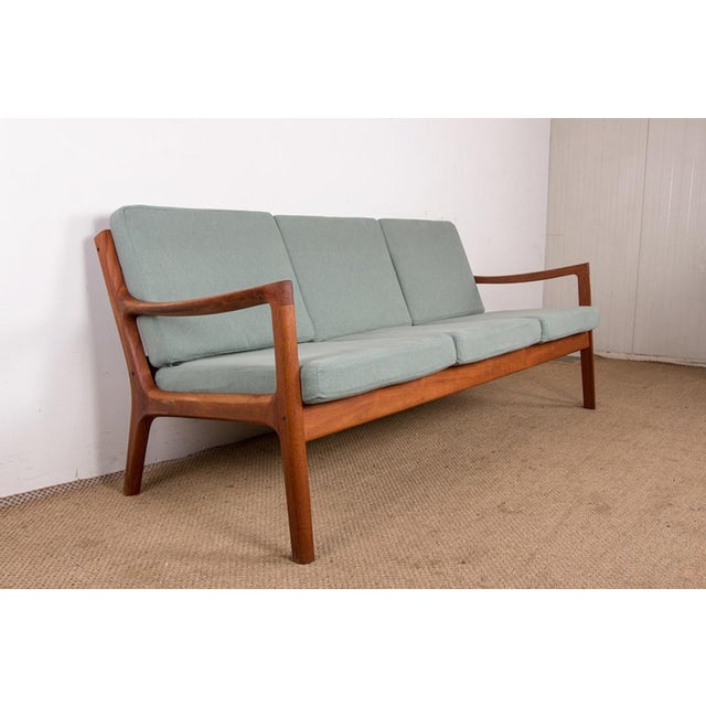 Danish Senator 3-Seater Sofa in Teak and New Fabric by Ole Wanscher for France & Søn / France & Daverkosen, 1960s For Sale - Image 10 of 18