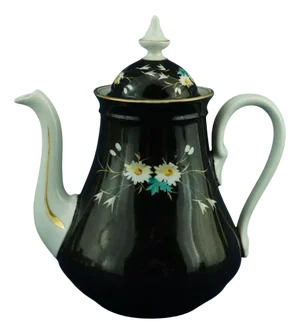19th Century Empire Hard Porcelain Teapot from the Ginori Doccia Factory, Italy