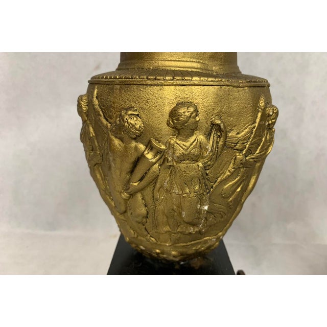 Vintage Gold Ceramic Grecian Roman Vase Lamps a Pair Chairish