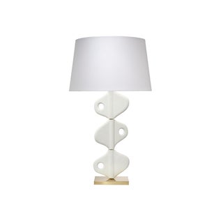 Vertebrae Table Lamp, White Plaster For Sale
