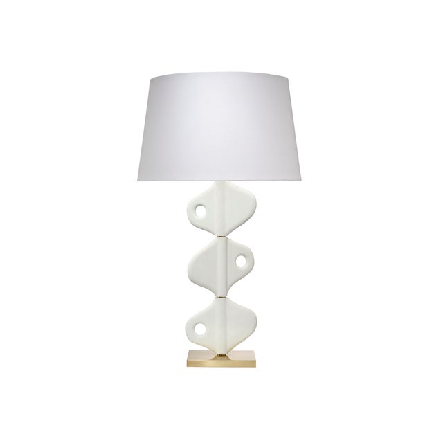 Vertebrae Table Lamp, White Plaster For Sale