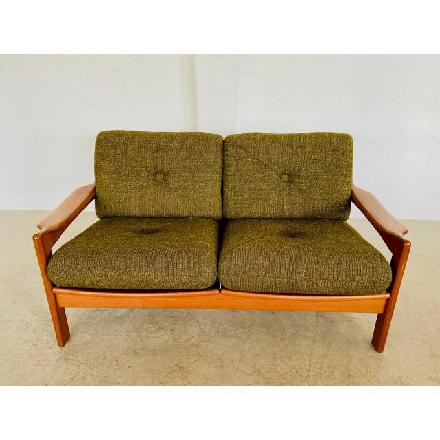 Mid-Century Modern Vintage Danish Two-Seater Sofa by Arne Wahl Iversen, 1970s For Sale - Image 3 of 18