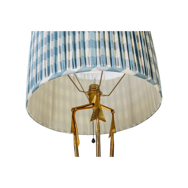 Mid-Century Modern 1960s Tripod Arrow Floor Lamp in Brass For Sale - Image 3 of 5