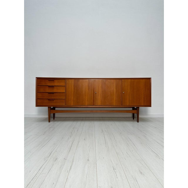 Large Mid-Century Minimalistic Teak Sideboard, 1960s For Sale - Image 16 of 16