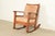 Stickley Brothers Style Antique Mission Oak Arts & Crafts Rocking Chair, Circa 1910 For Sale - Image 12 of 12