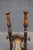 Rare antique Victorian boot jack crafted of ebonized walnut, featuring a shaped frame with turned finials, curved...
