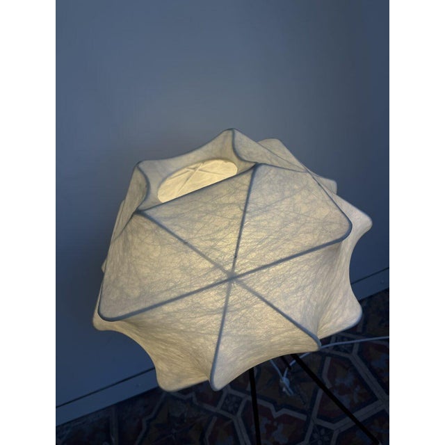 Metal Cocoon Tripod Floor Lamp from Goldkant Leuchten, 1960s For Sale - Image 7 of 16