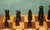 Vintage English Pattern Boxwood & Ebonised Chess Set, 1950, Set of 32 For Sale - Image 4 of 16