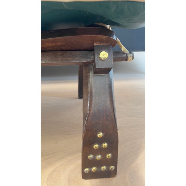 1960s Mid 20th C. Camel Saddle Stool With Reversible Cushion and Original Bell For Sale - Image 5 of 11