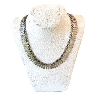 Sterling Silver Vintage Mexico Necklace For Sale
