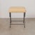 Metal Panoplie Iron Loop Stool, Yellow Linen For Sale - Image 7 of 10