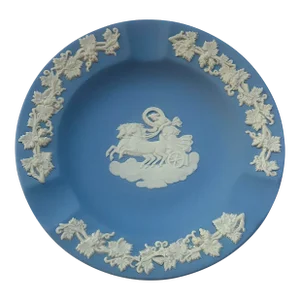 Vintage Mid-Century Wedgwood Blue Jasperware Ashtray/Catchall