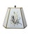 1940s Paint Decorated Italian Column Lamp With Pressed Botanical Shade For Sale In Atlanta - Image 6 of 8