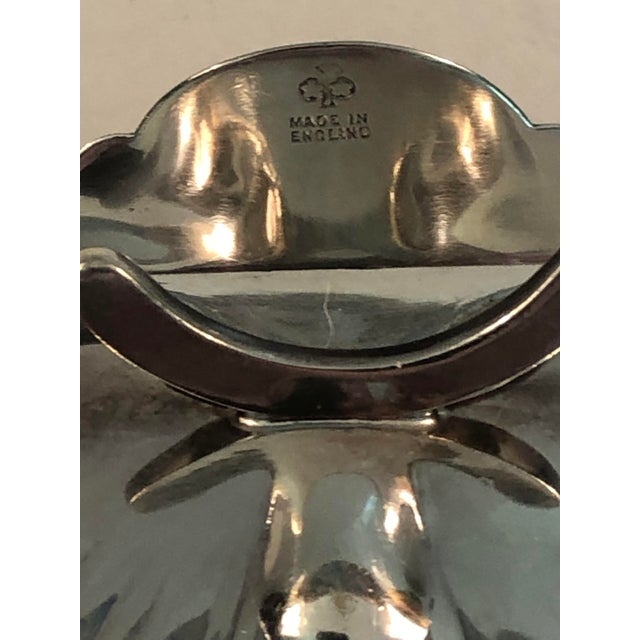 1940s England Silver Plate Clam Shell Lidded Dish For Sale - Image 6 of 9