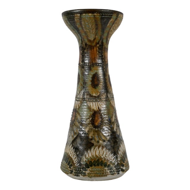 Salt Sandstone Vase by J-C. Courjault, 1975 For Sale