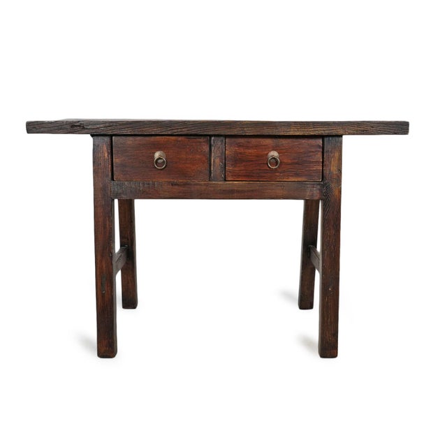 Two Drawer Espresso Farm Console Chairish