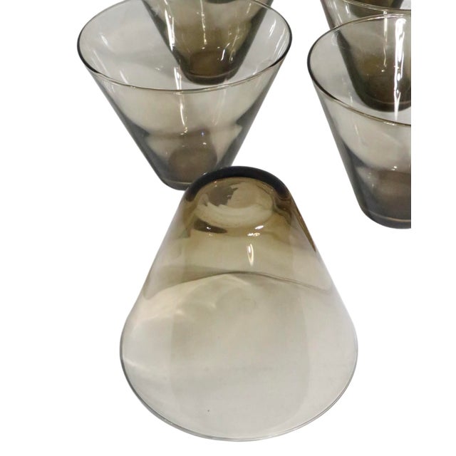 Set of Seven Mid Century Glasses Made in Scandinavia C 1950/60's For Sale - Image 13 of 13
