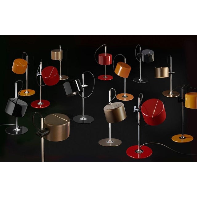 Gold Mini Coupe Table Lamps by Joe Colombo for Oluce, Set of 2 For Sale - Image 8 of 9