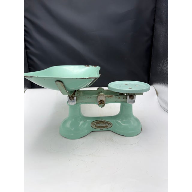 Very rare Antique English E. J. Thorton and Co. Ltd. of Birmingham England. The very unusual and rare mint green enamel...