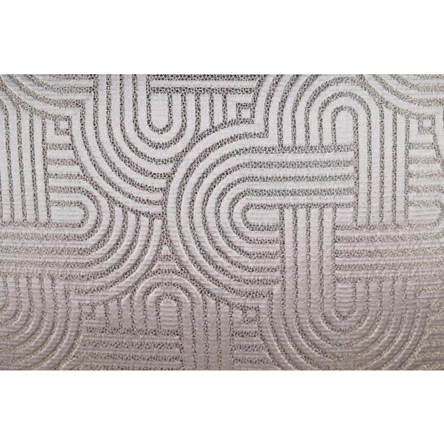 Beige Art Deco Chair in Fabric For Sale - Image 8 of 9