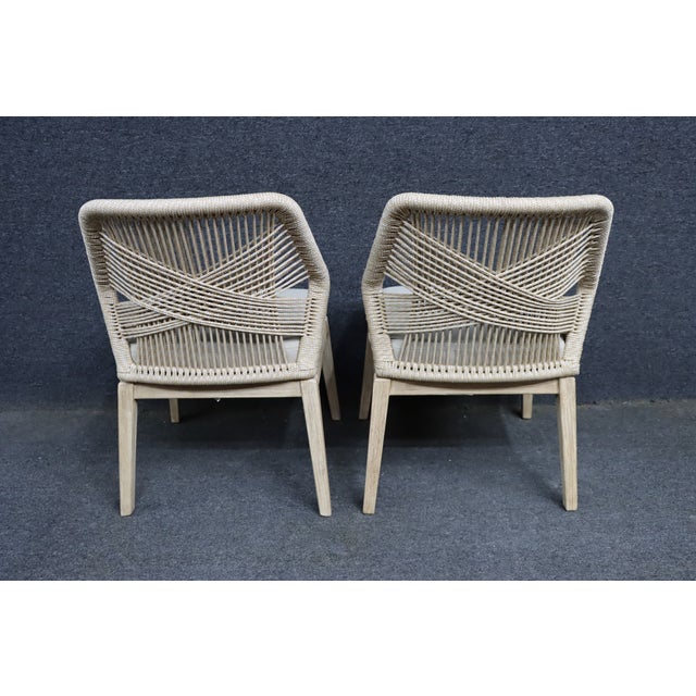 Essentials for Living Loom Rope Dining Chairs, Set of 6 For Sale - Image 12 of 17
