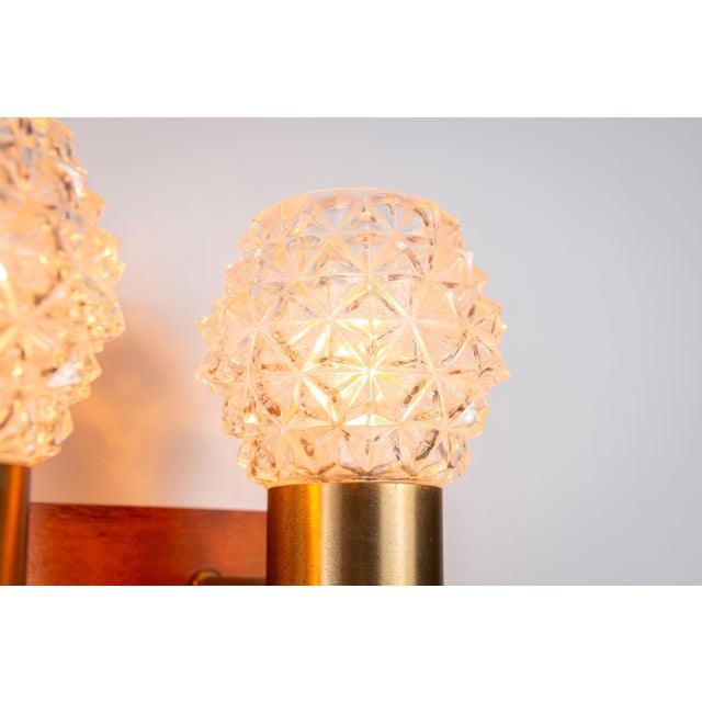 Swedish Wall Lamps in Teak, Set of 2 For Sale - Image 11 of 15