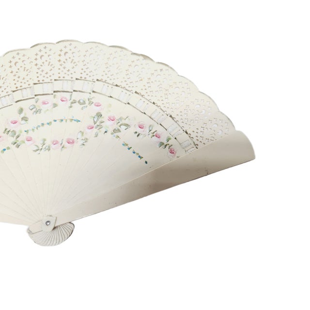 Art Nouveau Austro-Hungarian Celluloid Fan, 1900s For Sale - Image 6 of 12