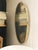 Metal Oval Brass Wall Mirror, Italy, 1950s For Sale - Image 7 of 8