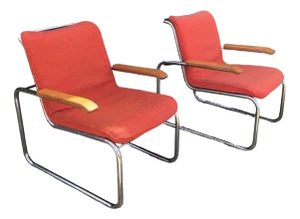 Set of MB Lounge Armchairs by Marcel Breuer for Knoll Inc. / Knoll International, 1970s