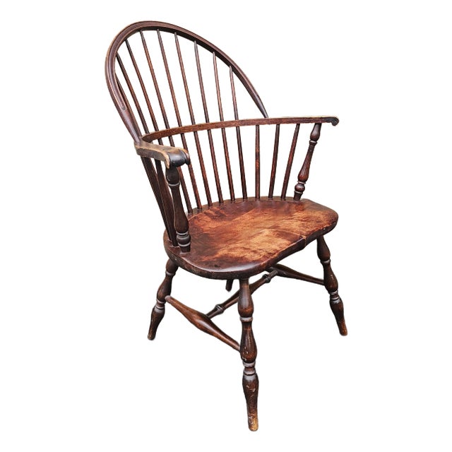 Early 20th Century Nichols and Stone Attributed Barrel Back Windsor Armchair For Sale