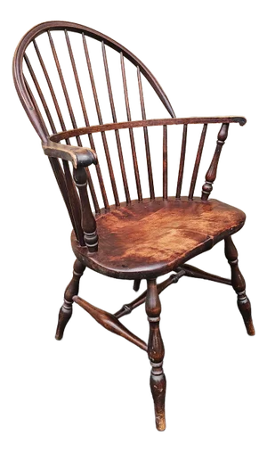 Early 20th Century Nichols and Stone Attributed Barrel Back Windsor Armchair