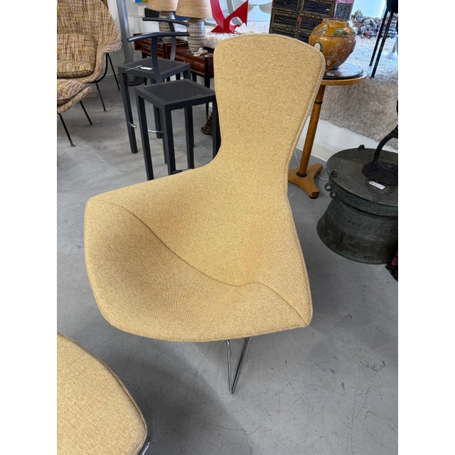 1978 Harry Bertoia for Knoll Bird Chair and Ottoman w/ Knoll Labels For Sale - Image 13 of 18