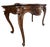 Beautiful turn-of-the-century hand-carved console table with French-style legs. 30.5"h x 43"w x 23"d