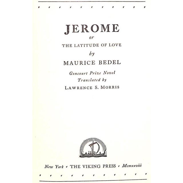 "Jerome or the Latitude of Love" 1928 Bedel, Maurice For Sale - Image 4 of 6