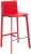 Modern 28.5" H Barstool in Red & Chrome - a Pair For Sale - Image 3 of 7