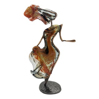 Yves Lohé, Morgan Sac, 1970s, Gilded Bronze Sculpture For Sale