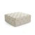 Calvin Tufted Square Ottoman - Linen For Sale - Image 4 of 4