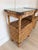 Vintage Rattan Nightstands with Custom Glass Top, Pair For Sale In Atlanta - Image 6 of 6