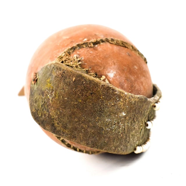 Early 20th Century Maasai Beaded Milk Gourd Container Kenya For Sale - Image 4 of 7