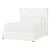 Balboa White Upholstered Bed, California King For Sale - Image 4 of 12