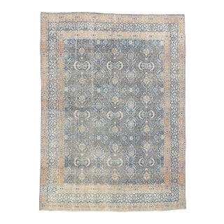 Vintage Blue Persian Mood Rug - 09'06 X 12'11 For Sale
